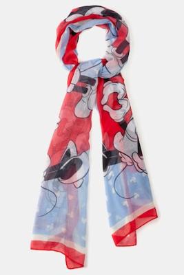 Ulla Popken Sjaal, Mickey Mouse motief - Grote Maten