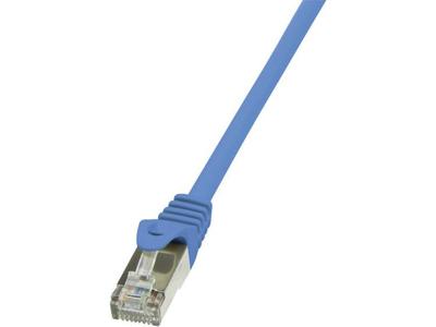LogiLink CP1076S RJ45 Netwerkkabel, patchkabel CAT 5e F/UTP 5.00 m Blauw Snagless 1 stuk(s)