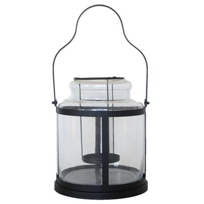 Esschert Design Windlicht L 25 X 14 X 28,7 Cm Ijzer Zwart