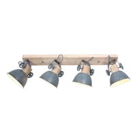 Steinhauer Landelijke plafondlamp Gearwood 4-lichts 2729GR - thumbnail