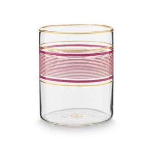 Pip Studio Waterglazen - Chique - Roze - Set van 4 - 250ml