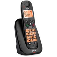 SPC Kairo - Draadloze telefoon, toetsen en display, verlicht, oproepherkenning, gap-compatibiliteit, eco-modus, oproepvergrendeling, handsfree, afsprakenplanner voor 30 contacten - Zwart