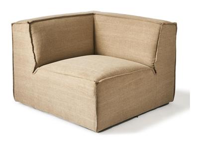 Rivièra Maison Modulaire Bank 'The Jagger' Corner, Cotton, kleur Natural