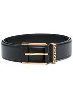 Versace ceinture Greca Accent en cuir - Noir