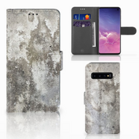 Samsung Galaxy S10 Bookcase Beton Print - thumbnail