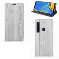 Samsung Galaxy A9 (2018) Book Wallet Case White Wood