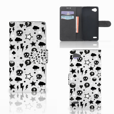 Telefoonhoesje met Naam LG Q6 | LG Q6 Plus Silver Punk