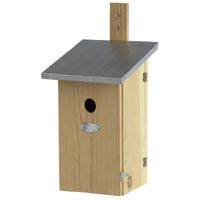 Houten vogelhuisje/nesthuisje 39 cm met kijkluik