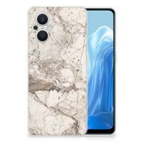 OPPO Reno8 Lite TPU Siliconen Hoesje Marmer Beige - thumbnail