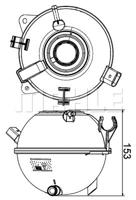 Expansietank, koelvloeistof MAHLE, u.a. für VW, Seat, Skoda, Audi