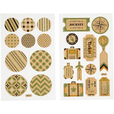 Creotime stickers cirkels en tassenlabels 4 vellen 16 x 10 cm Creotime stickers cirkels en tassenlabels 4 vellen 16 x 10 cm