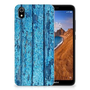 Xiaomi Redmi 7A Bumper Hoesje Wood Blue