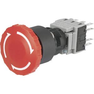 TRU COMPONENTS LAS1-BY-33TSA Noodstopschakelaar 250 V/AC 3 A 3x NC, 3x NO IP40 1 stuk(s)