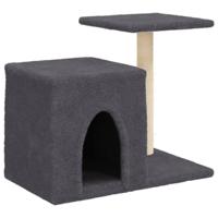 vidaXL Kattenmeubel met sisal krabpalen 50,5 cm donkergrijs, kattenpaal, kattenboom, kattenkrabpaal, kattenhuis, kattenmeubel, kattenpalen