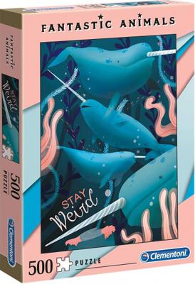 Clementoni legpuzzel Fantastic Animals Narwal 500 stukjes Clementoni legpuzzel Fantastic Animals Narwal 500 stukjes
