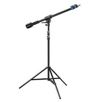 walimex pro Galgenstatief (115 tot 400 cm met 1,5 kg contragewicht, werkhoogte 0 tot 400 cm, statief met veerdemping, uittrek-element met 3 telescopische secties van 70 tot 183 cm uittrekbaar)
