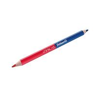 Pelikan 810838 Dubbel potlood rood/blauw, dik, driehoekig, 12 stuks