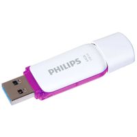 Philips USB-stick Snow USB 3.0 64 GB wit en paars - thumbnail