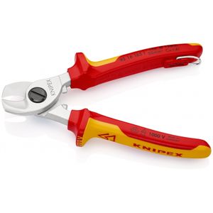 Knipex 95 16 165 T 95 16 165 T Kabelschaar Geschikt voor (striptechniek) Aluminium- en koperkabel, een- en meerdraads 15 mm 50 mm²