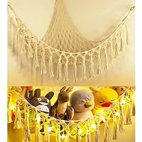 dierennet of hangmat speelgoed netto hangmat, hoek knuffeldier hangmat hangende opslaghouder, kinderkamer speelkamer slaapkamer kinderkamer decor Lightinthebox