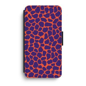 Purple Giraffe: iPhone XR Flip Hoesje