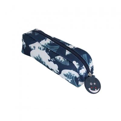 Les Deglingos etui nijlpaard blauw 23 cm Les Deglingos etui nijlpaard blauw 23 cm