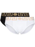 Versace lot de deux slips Greca Border - Noir - thumbnail