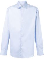 Giorgio Armani chemise à col pointu - Bleu