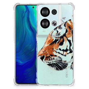 Back Cover OPPO Reno8 Watercolor Tiger