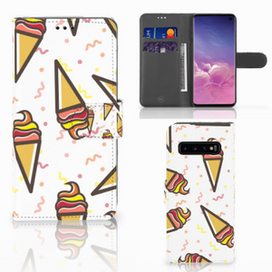 Samsung Galaxy S10 Book Cover Icecream