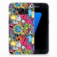 Samsung Galaxy S7 Silicone Back Cover Punk Rock - thumbnail