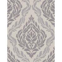 DUTCH WALLCOVERINGS Behang Medallion beige en zilverkleurig