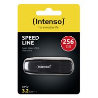 Intenso Speed Line USB flash drive 256 GB USB Type-A 3.2 Gen 1 (3.1 Gen 1) Zwart - thumbnail