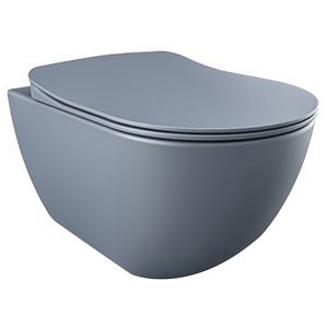 Creavit Rimoff Ophang Wc Zonder Sproeier (Bidet), Mat Basalt