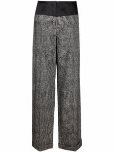 Gianfranco Ferré Pre-Owned pantalon ample à motif géométrique (années 1990) - Gris