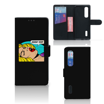 OPPO Find X2 Pro Wallet Case met Pasjes Popart Oh Yes OPPO Find X2 Pro Wallet Case met Pasjes Popart Oh Yes