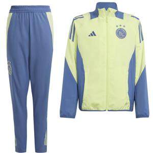 adidas Ajax Presentatie Trainingspak Full-Zip 2024-2025 Kids Geel Blauw