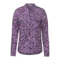 CECIL blouse met all over print paars/zwart
