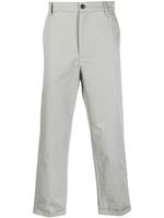 Kenzo pantalon chino court à patch logo - Gris