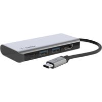 CONNECT Meerpoorts 4-in-1 USB-C hub Dockingstation - thumbnail