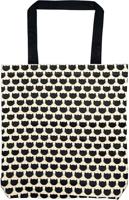 Moses boodschappentas Ed, the cat 10 liter zwart/wit