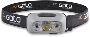 Gato Hoofd-/helmlamp USB grijs one-size