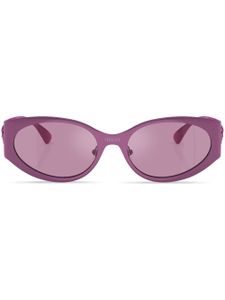 Versace Eyewear lunettes de soleil ovales à motif Medusa - Rose