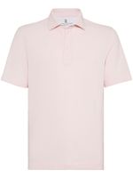 Brunello Cucinelli chemise en coton à boutonnière - Rose