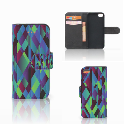 Apple iPhone 5C Bookcase Abstract Green Blue