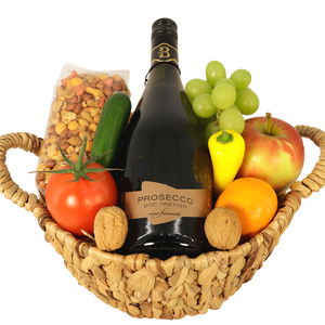 Fruitmand prosecco en borrelmix