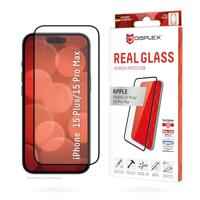 Displex Full Cover Tempered Glass (10H) for Apple iPhone 15 Plus/15 Pro Max, Eco Mounting Frame, Full Screen Cover, Tempered Glass, Scratch-Resistant Protective Film, Case-Friendly