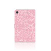 Samsung Galaxy Tab A7 (2020) Tablet Cover White Flowers