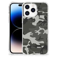 Apple iPhone 14 Pro Max Doorzichtige Silicone Hoesje Army Light - thumbnail