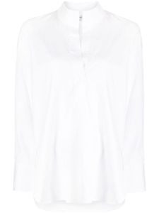 Vince blouse en coton à col v - Blanc